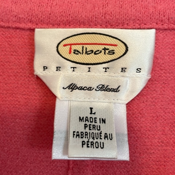 Women’s Talbot LP wool/alpaca blend pink tailored blazer button closure collar - Picture 2 of 9